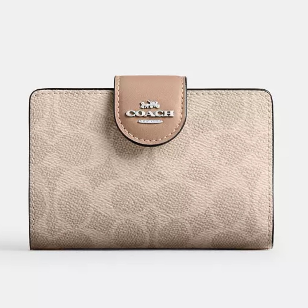Coach Light Tan Signature Tote & Wallet - Picture 2 of 8